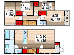 Kolet六実＃03の物件間取画像